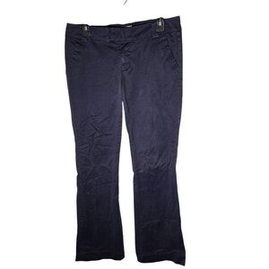 American Eagle Womens Navy Blue Chino Pants Size 6L Long Academia‎ Y2K Preppy